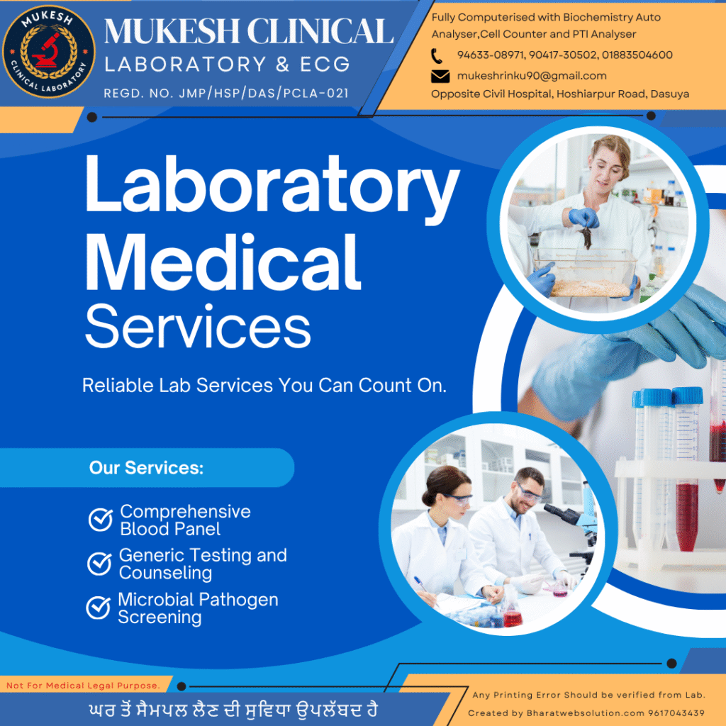 Blue and White Modern Laboratory Medical Services Instagram Post (1)