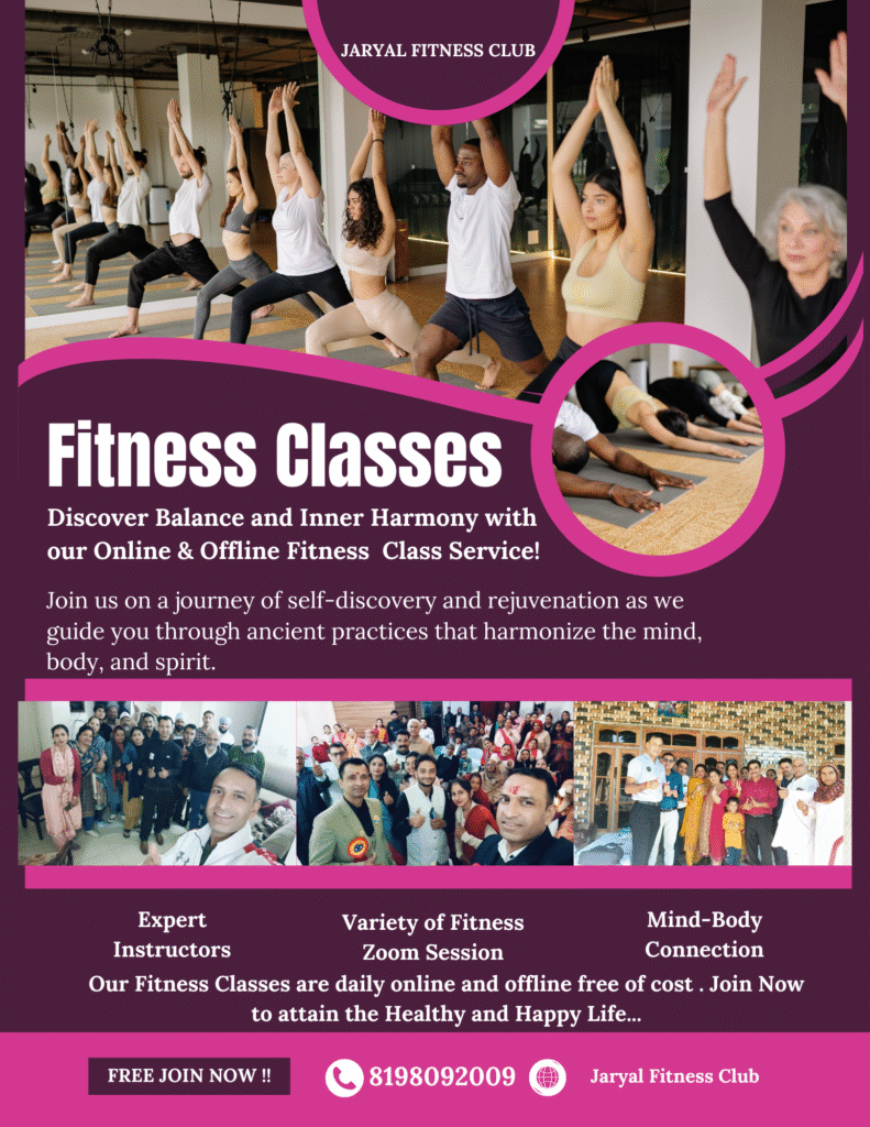 Purple Modern Yoga Class Flyer